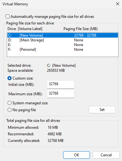 picture of settings