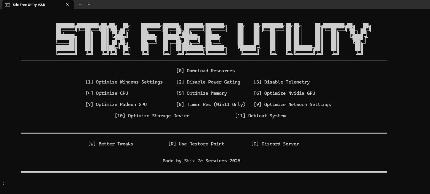 stix free utility